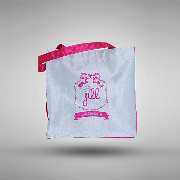 Tote Bag D420 Jill Beauty Putih Pink