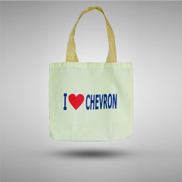 Tote Bag Drill I Love Chevron Kuning