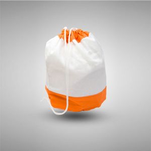 Tas Serut Orange Putih